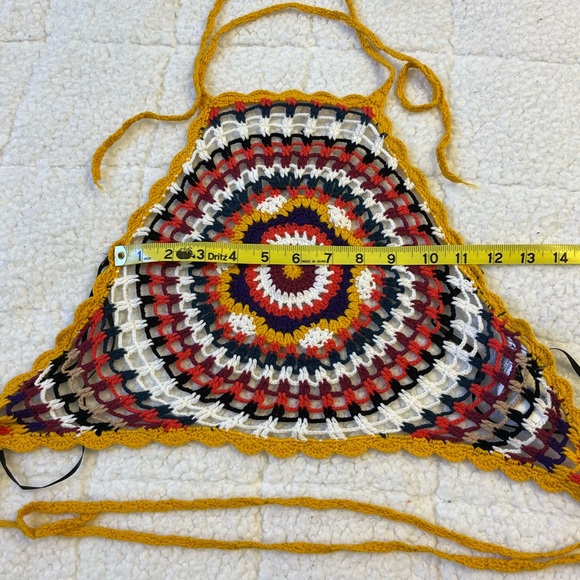 Retro Crochet halter top - Picture 4 of 6